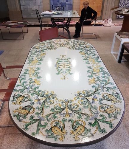 熔岩石桌台面 - Ceramiche Militello art & design S.R.L - 防污渍 / 防磨损 / 商用