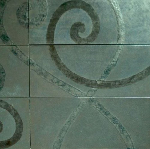 熔岩石瓷砖 - BASALTIC : MAIOLICATA ARGENTO COPIA - Ceramiche Militello art & design S.R.L - 室内 / 墙面 / 地面用