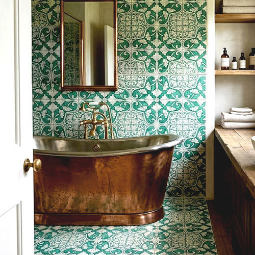 陶瓷砖 - VERDE RAME - Ceramiche Militello art & design S.R.L - 室内 / 墙面 / 经典式