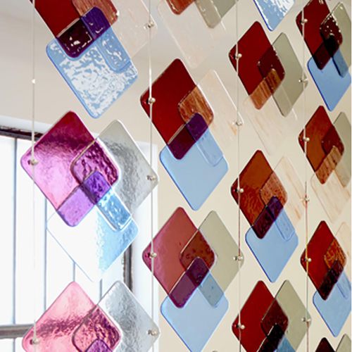 金属空间隔断 - RGB ROMBO - veveglass - 玻璃 / 室内 / 悬挂式