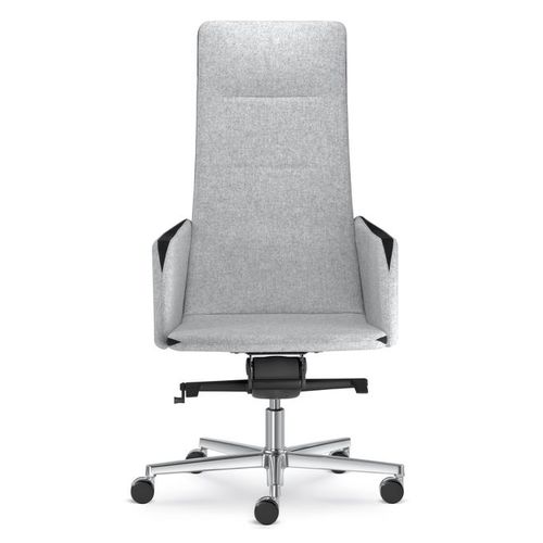 现代风格老板椅 - HARMONY  - LD Seating s.r.o. - 布料 / 抛光铝 / 高背