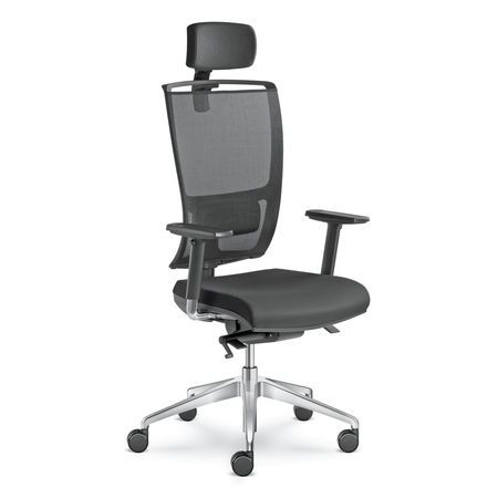 现代风格老板椅 - LYRA NET  - LD Seating s.r.o. - 网格 / 尼龙 / 带头枕