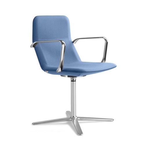 现代风格访客椅 - FLEXI - LD Seating s.r.o. - 室内 / 布料 / 抛光铝