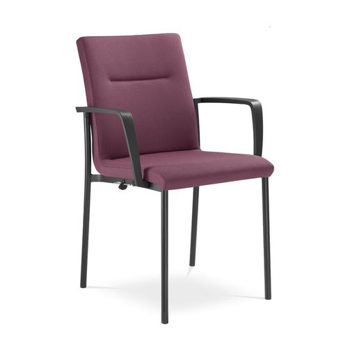 室内会议椅 - SEANCE CARE - LD Seating s.r.o. - 粉末涂层钢 / 可叠放 / 商用