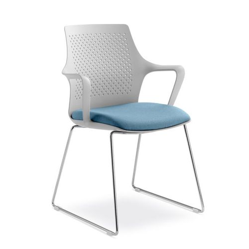 室内会议椅 - TARA  - LD Seating s.r.o. - 金属丝 / 塑料 / 铬钢桌脚