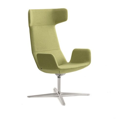 现代风格扶手椅 - FLEXI LOUNGE - LD Seating s.r.o. - 布料 / 抛光铝 / 翼形