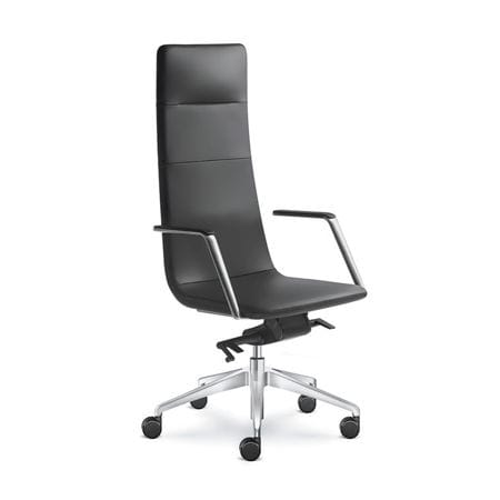 现代风格老板椅 - HARMONY PURE - LD Seating s.r.o. - 皮质 / 布料 / 钢