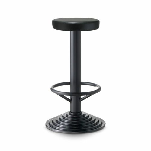 现代风格吧台凳 - 102  - PF Stile Srl - 皮质 / 铸铁桌脚 / 回转