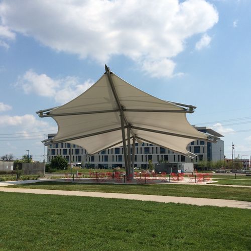 PTFE建筑膜材 - CORTEX PAVILION - FabriTec Structures - 用于拉伸结构 / 用于公共空间 / 半透明
