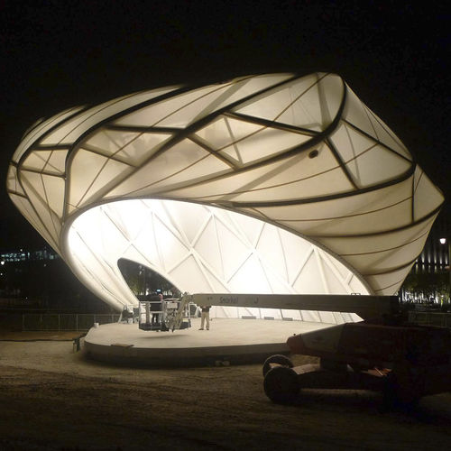 PTFE建筑膜材 - CENTRAL PARK PLAYA VISTA BANDSHELL - FabriTec Structures - 用于拉伸结构 / 用于外墙 / 用于公共空间