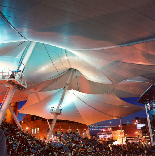 PVC建筑膜材 - NAUTICA PAVILION - FabriTec Structures - 用于拉伸结构 / 用于公共空间 / 用于天花板