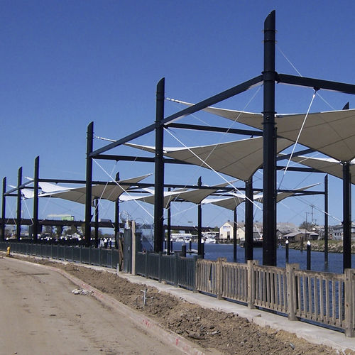 PTFE建筑膜材 - STOCKTON WATERFRONT MARINA - FabriTec Structures - 用于拉伸结构 / 用于公共空间 / 用于遮阳板