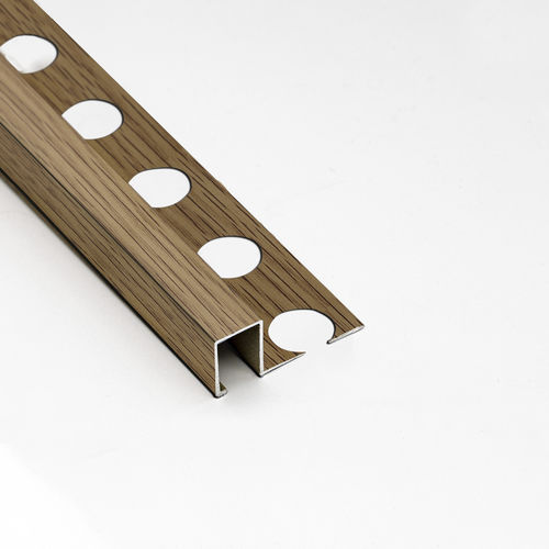 铝合金收边条 - WOOD | R12X10 - ALUMACER® - 外角 / 矩形截面 / 木质平条线脚