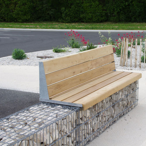 室外布置石笼 - MOBILIER EVOL - ID GABION - L'AGENCE URBAINE