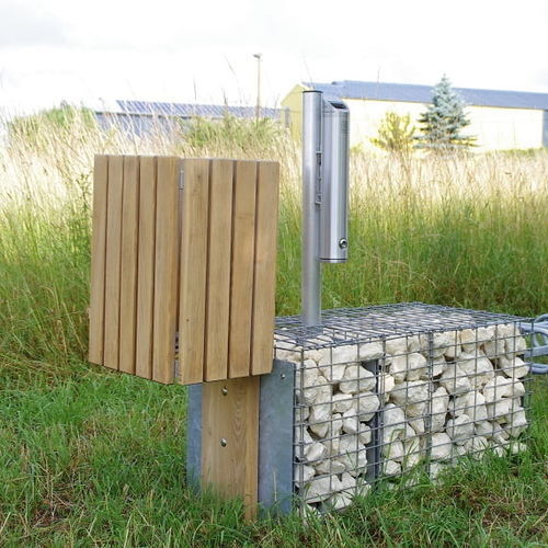 公共垃圾桶 - PANA - ID GABION - L'AGENCE URBAINE - 垃圾分类 / 落地 / 金属