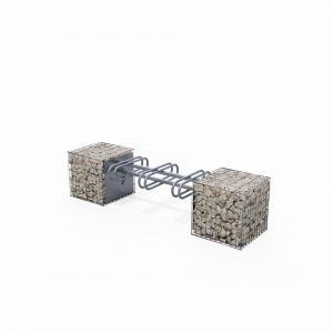 落地式自行车架 - SC23P50 - ID GABION - L'AGENCE URBAINE - 可再生材料 / 带石笼 / 公共空间