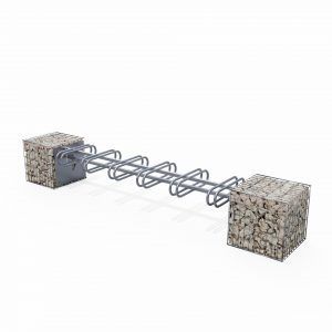 落地式自行车架 - SC26P50 - ID GABION - L'AGENCE URBAINE - 可再生材料 / 带石笼 / 公共空间