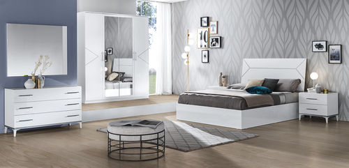 双人床 - ELEGANCE  - Ben Company srl Industria Mobili - 现代风格 / 布艺 / 带床头板