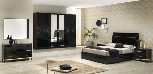 双人床 - ELEGANCE - Ben Company srl Industria Mobili - 现代风格 / 布艺 / 带床头板