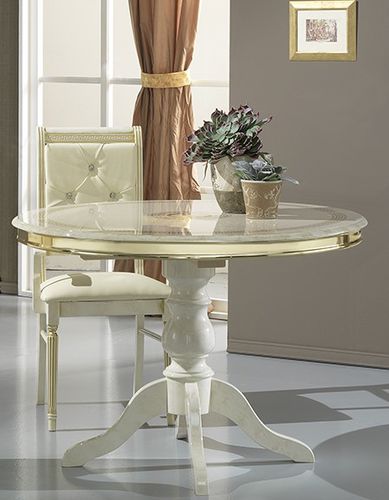 经典风格餐桌 - VENUS - Ben Company srl Industria Mobili - 木质 / 木桌脚 / 圆形