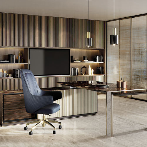 现代风格办公椅 - DIVA OFFICE XL - Capital Collection - 室内 / 聚氨酯发泡 / 金属桌脚