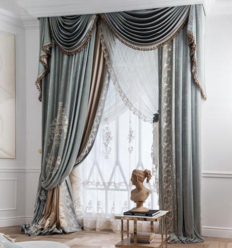 图案窗帘 - VERSAILLES ALLOVER  - Chicca Orlando srl - 丝绒