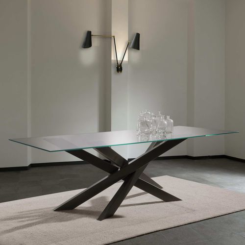 现代风格餐桌 - COOPER - Formenti Arredamenti di Giorgio Formenti & C.snc - 水晶 / 金属 / 长方形