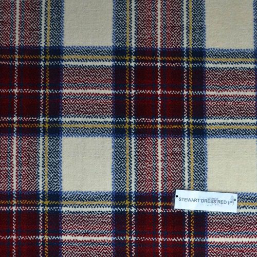 编织满铺地毯 - STEWART DRESS RED TARTAN  - STEVENS AND GRAHAM - 羊毛 / 尼龙 / 商业