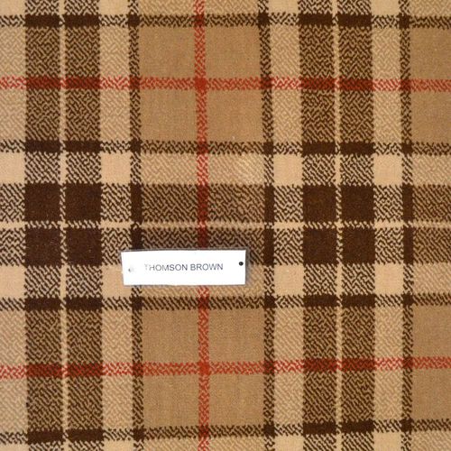 编织满铺地毯 - THOMPSON BROWN TARTAN  - STEVENS AND GRAHAM - 羊毛 / 尼龙 / 商业