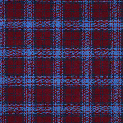 编织满铺地毯 - LINDSAY BLUE TARTAN - STEVENS AND GRAHAM - 尼龙 / 羊毛 / 格子