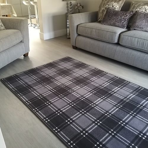 传统风格地毯 - CRAGGANMORE TARTAN - STEVENS AND GRAHAM - 格子 / 羊毛 / 长方形