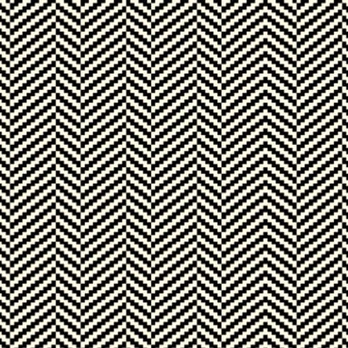 编织满铺地毯 - HERRINGBONE - STEVENS AND GRAHAM - 羊毛 / 图案 / 黑色