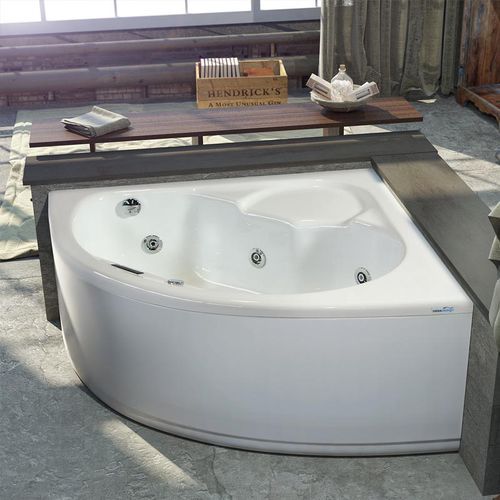 转角浴缸 - VITTORIA - RELAX DESIGN - 放置式 / 丙烯塑料 / 水疗房
