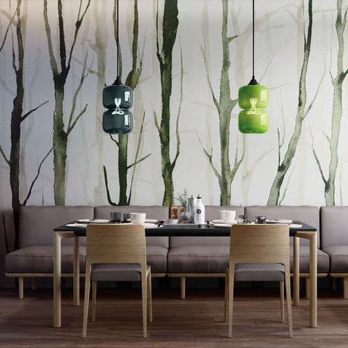 现代风格墙纸 - ALBERI ZEN - Tecnografica Italian Wallcoverings - 纤维素纤维 / 自然图案 / 灰色