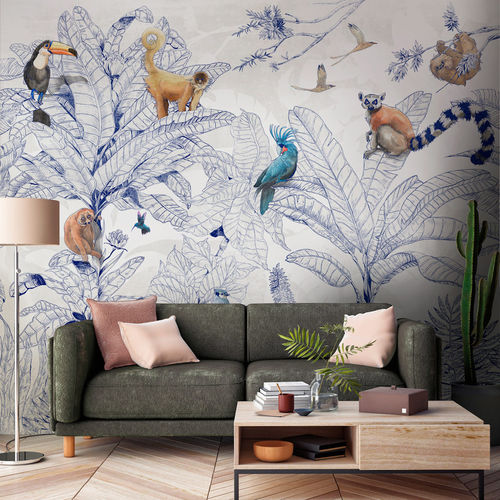 现代风格墙纸 - JUNGLE CLUB - Tecnografica Italian Wallcoverings - 纤维素纤维 / 无纺布 / 玻璃纤维