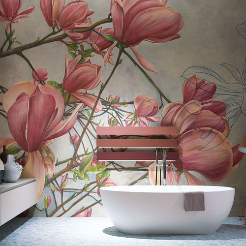 现代风格墙纸 - MAGNOLIA IN BLOOM - Tecnografica Italian Wallcoverings - 纤维素纤维 / 无纺布 / 玻璃纤维