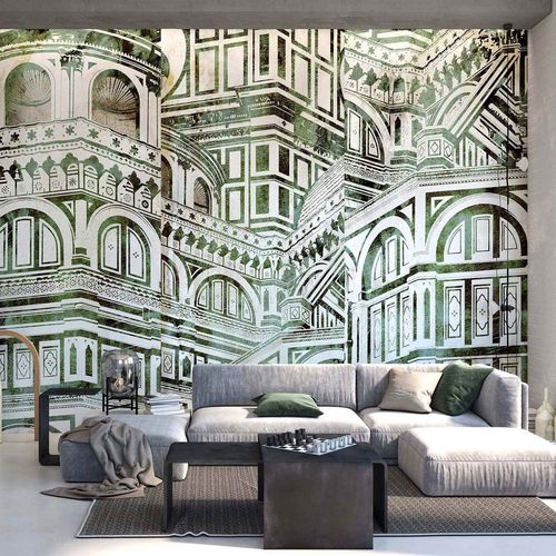现代风格墙纸 - FIRENZE DUOMO - Tecnografica Italian Wallcoverings - 玻璃 / 全景式 / 几何图案