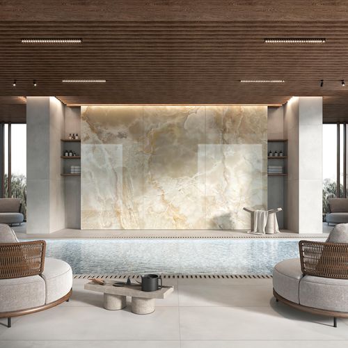 外包装饰面板 - ONICE CAPPUCCINO - Tecnografica Italian Wallcoverings - 壁挂 / 室内装潢 / 用于照明