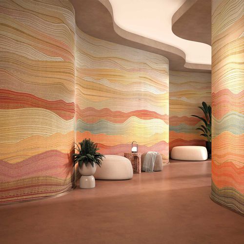 现代风格墙纸 - METAL PLUS: AURIC WAVES - Tecnografica Italian Wallcoverings - 纤维素纤维 / 无纺布 / 玻璃纤维