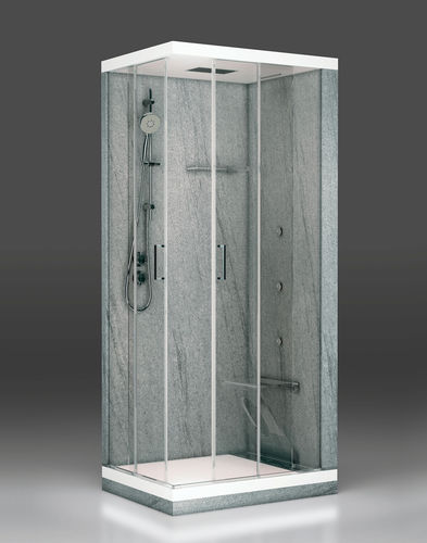 玻璃淋浴房 - 75-100 - THERMO DESIGN - 滑门式 / 长方形 / 用于色彩疗法