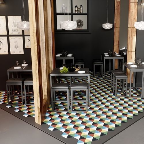 抛光水泥花砖 - H-1010 - Mosaics Torra | Cement Tiles - 室内 / 厨房 / 客厅