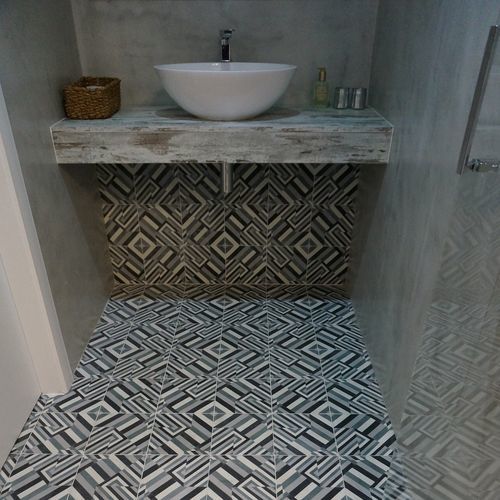 水泥水泥花砖 - GUINARDÓ - Mosaics Torra | Cement Tiles - 哑光 / 室内 / 浴室
