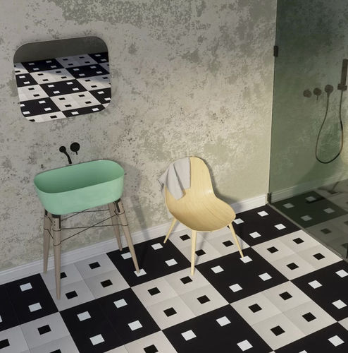 哑光水泥花砖 - VELLA - Mosaics Torra | Cement Tiles - 室内 / 浴室 / 客厅