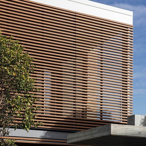 木塑复合材料建筑遮阳板 - ULTRASHIELD STILO - Déco - 用于外墙 / 立式 / 卧式