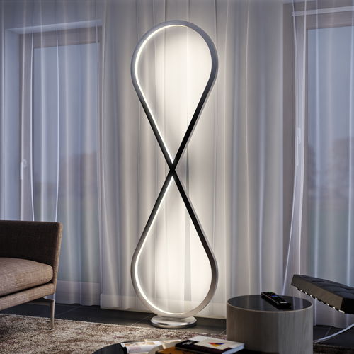 落地灯 - INFINITY IN FLOOR - Oleant Lighting - 铝制 / 聚碳酸酯 / 现代风格