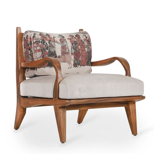 现代风格扶手椅 - ARAAL - ALANKARAM - 泡沫 / 布料 / 木制