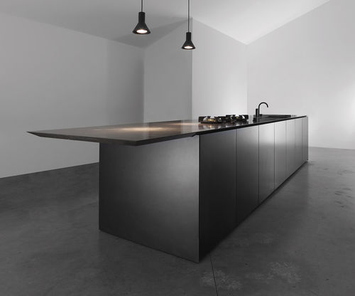现代风格厨房 - M5 - Minimal Cucine - 木制贴皮 / 岛台式 / 无把手