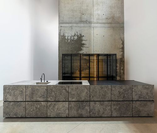 现代风格厨房 - M6 - Minimal Cucine - 木制贴皮 / 岛台式 / 无把手
