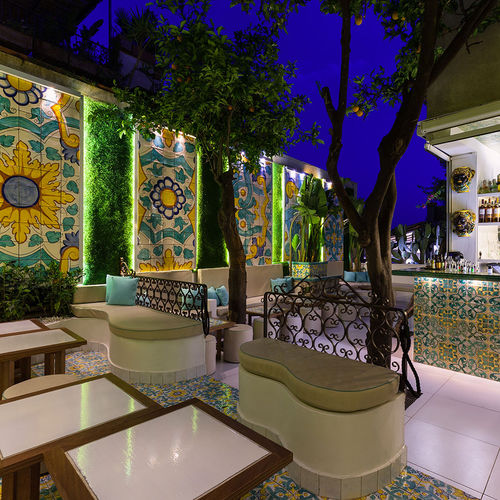 赤陶砖 - MEDITERRANEO WORK: MORGANA LOUNGE BAR - Made a Mano Srl - Rosario Parrinello - 室内 / 户外 / 墙面