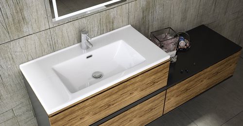 嵌入式台盆 - ETNA SERIES - Lapino Ceramic - 陶瓷 / 带台面 / 长方形